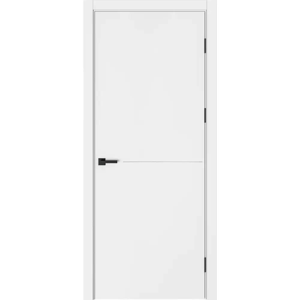 Дверь межкомнатная глухая Николь 90x210 см эмаль цвет белый с замком и без петель 89464741 STLM-2140300 BELWOODDOORS 