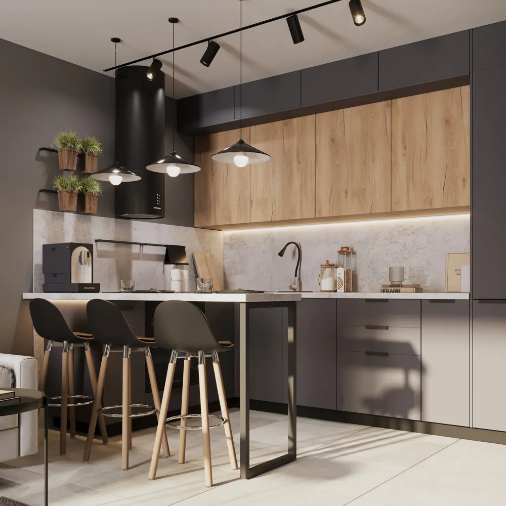 Фасад кухонного шкафа Верея 39.7x102.1 см KONSENSA ЛДСП цвет дуб гудзон золотой 89435664 STLM-2170140 - Вид №9