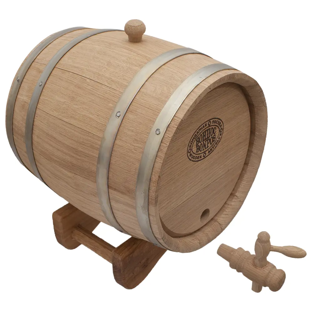 Бочка дубовая 5 л, на подставке с краном Santreyd STLM-2180609 - Вид №1