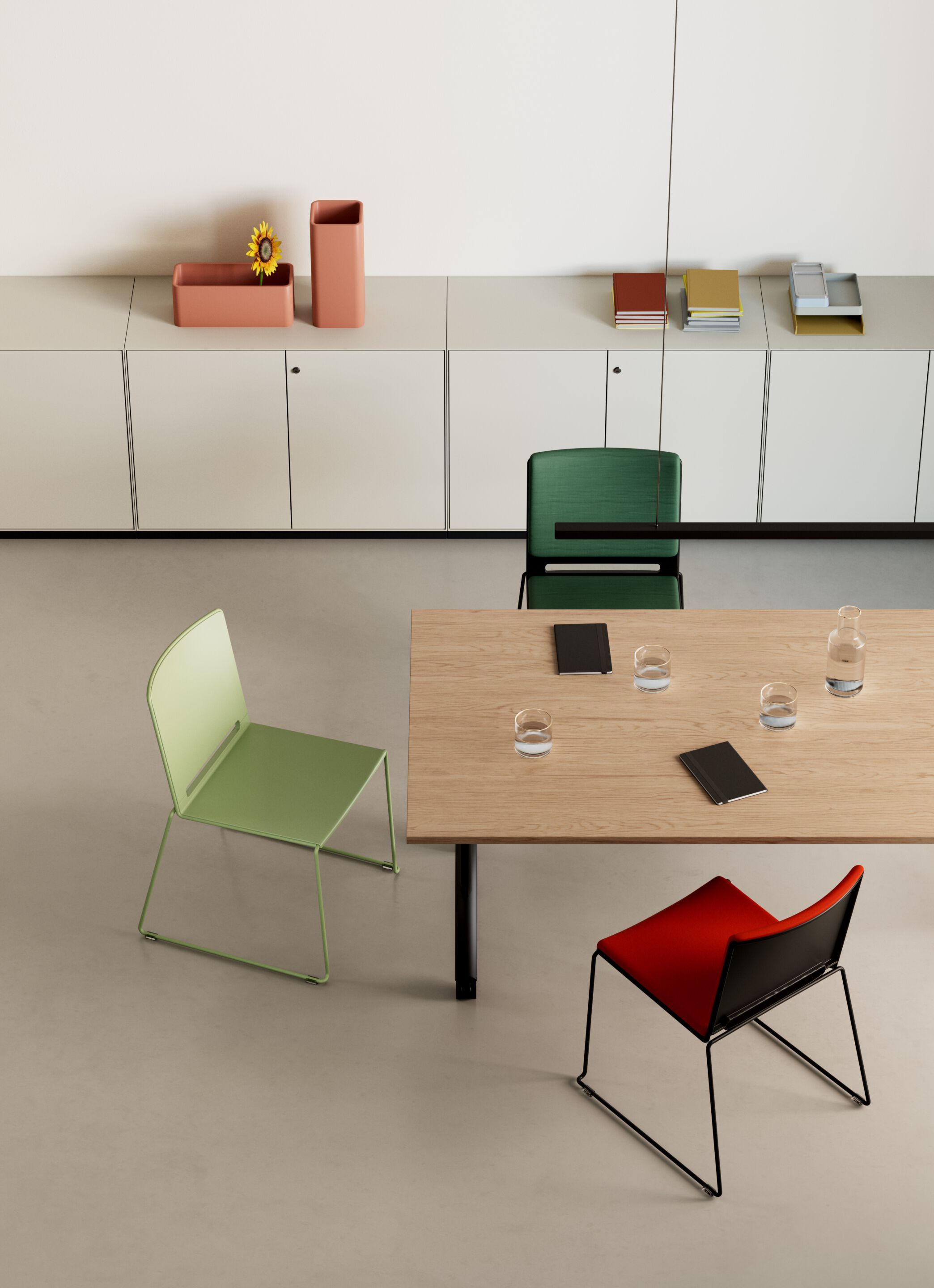 Окрашенный металлический офисный шкаф с распашными дверями IBEBI Codex ARCH-00031653 - Вид №1