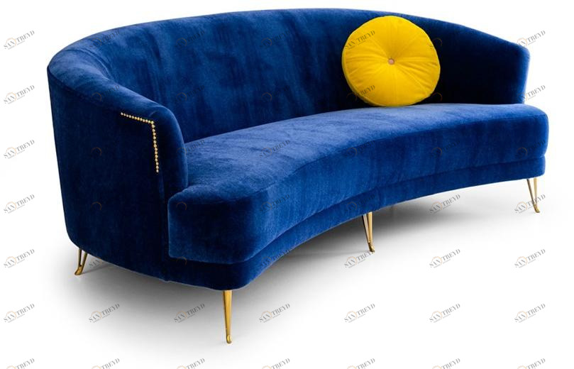 Mytto 3-х местный бархатный диван Larforma sun-id-1443122