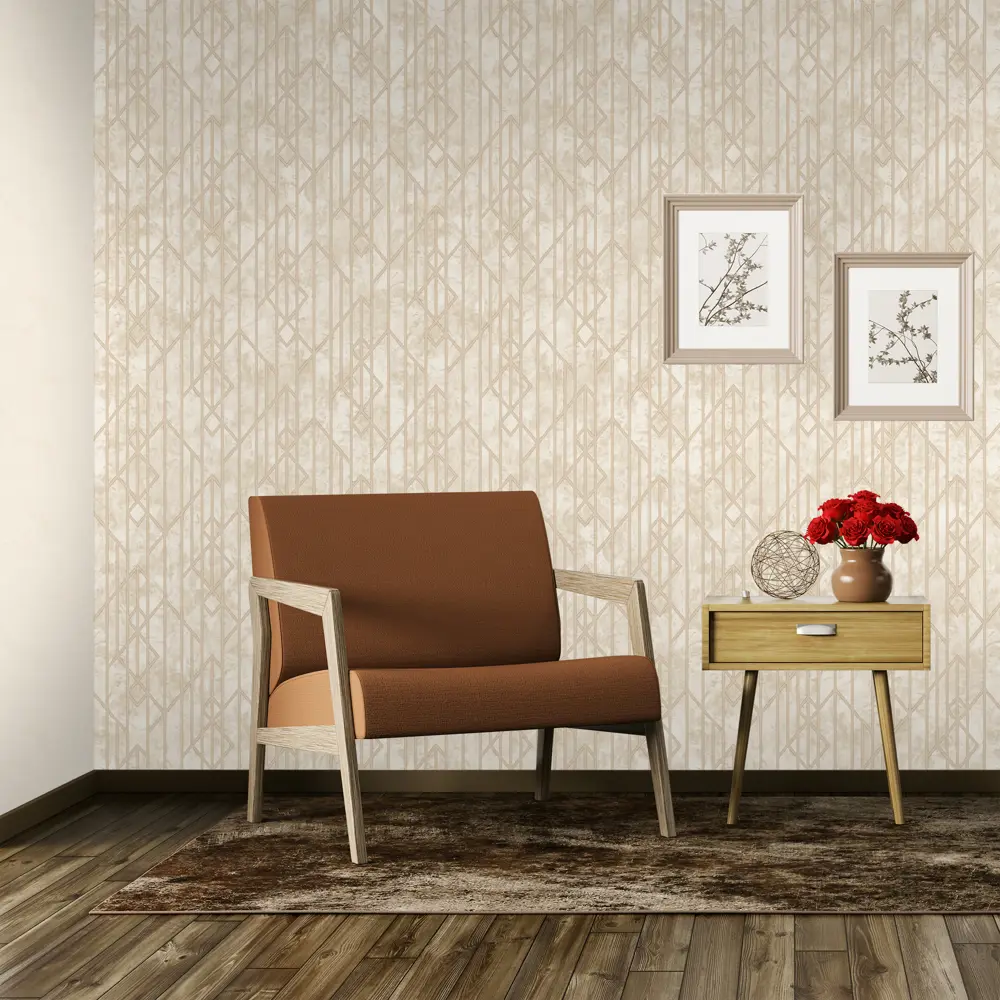 Обои флизелиновые Euro Decor Maximus бежевые 1.06 м 3420-13 STLM-2197912 - Вид №4