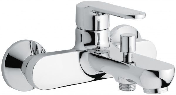 77001CR Emmevi Nefer, однорычажный смеситель для ванны без ручного душа, цвет хром