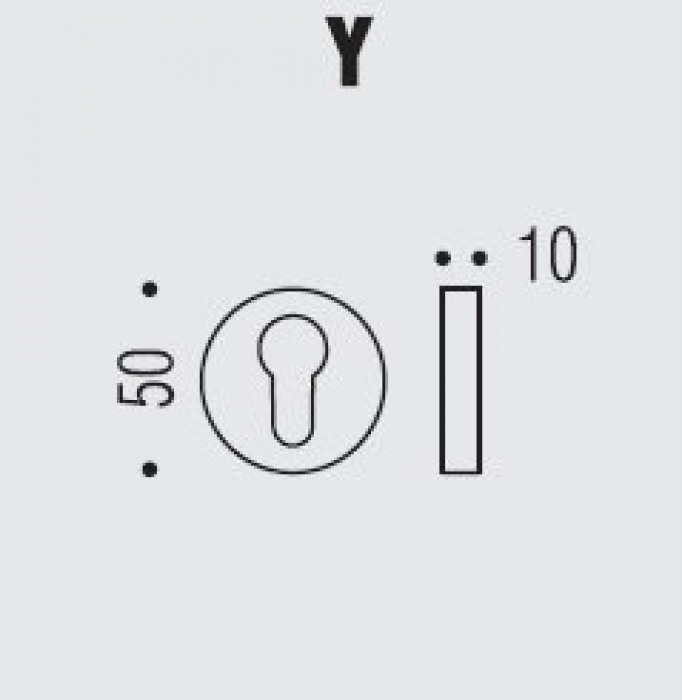 CD43GB.GL Накладка под цилиндр Rosetta графит COLOMBO ALATO Colombo Design - Вид №1