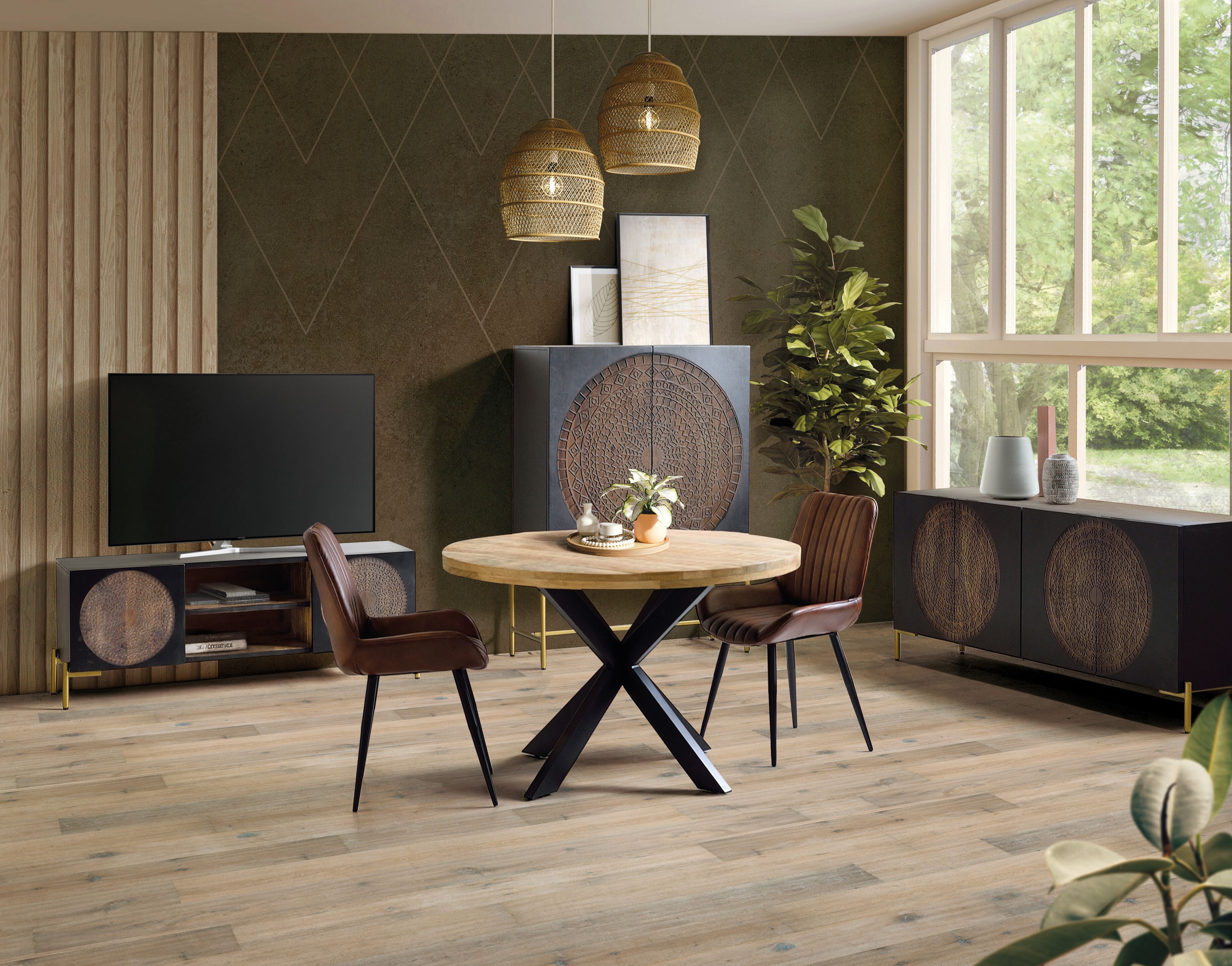 Сервант из манго с распашными дверцами Giner y Colomer Parìs ARCH-00006864 - Вид №2