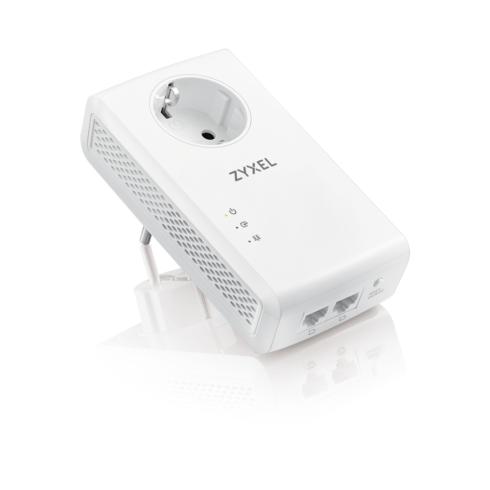 PLA5456-EU0201F pla5456 av2000 mimo pass thru powerline gigabit ethernet adaptor twin ZyXEL Santreyd  - Вид №1