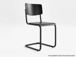 Adico Консольный стул для ресторана из нержавеющей стали и дерева