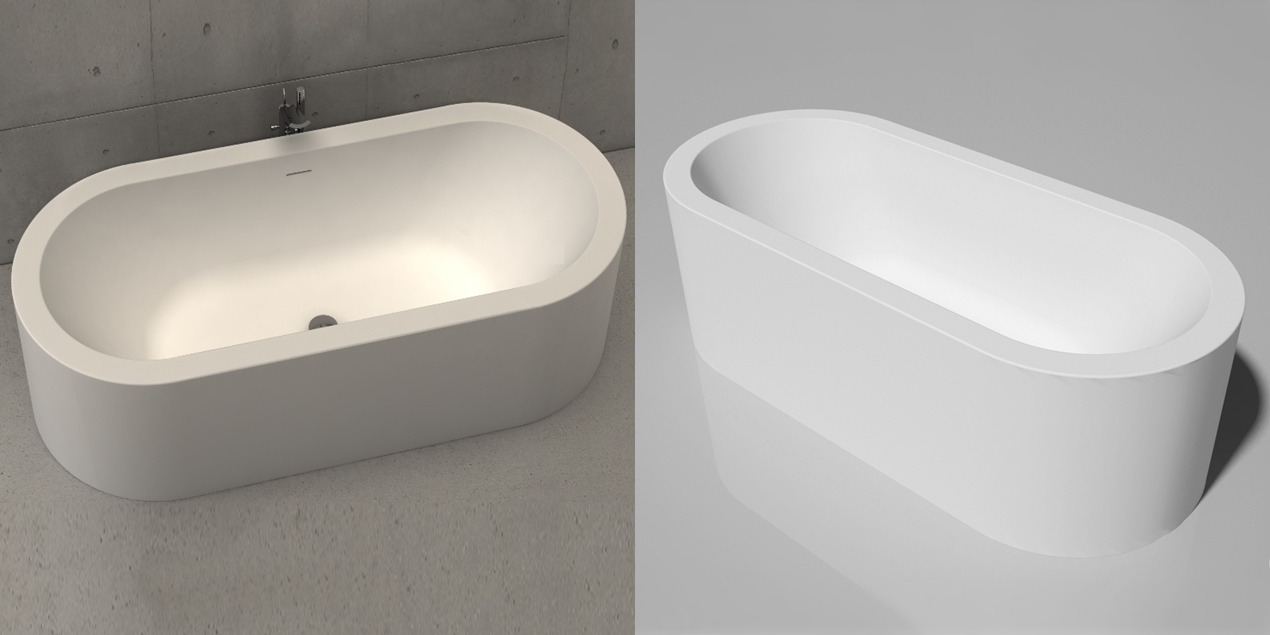 Dimasi Ванна овальная отдельностоящая Sapphire Tub белая SPH0301 - Вид №2