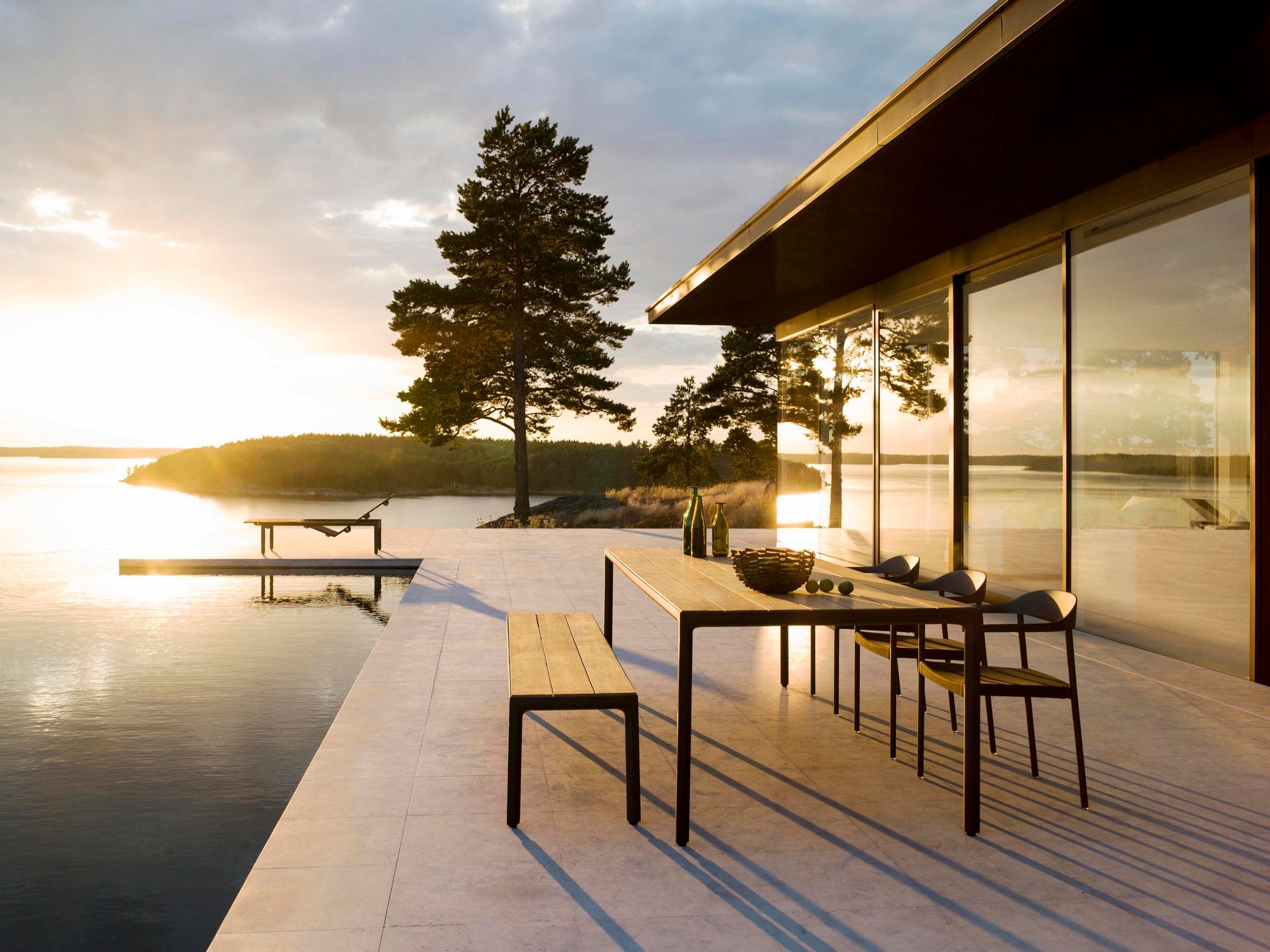 Садовая скамейка из тикового дерева TRIBÙ Illum ARCH-00109962 - Вид №3