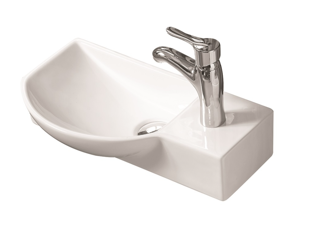 SL-2012L Раковина керамическая накладная-подвесная с переливом LAB.Space 