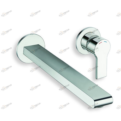 CRIDE238 Смеситель для раковины большой настенный в сборе со сливом Up & Down 1 "1/4 Cristina Rubinetterie 