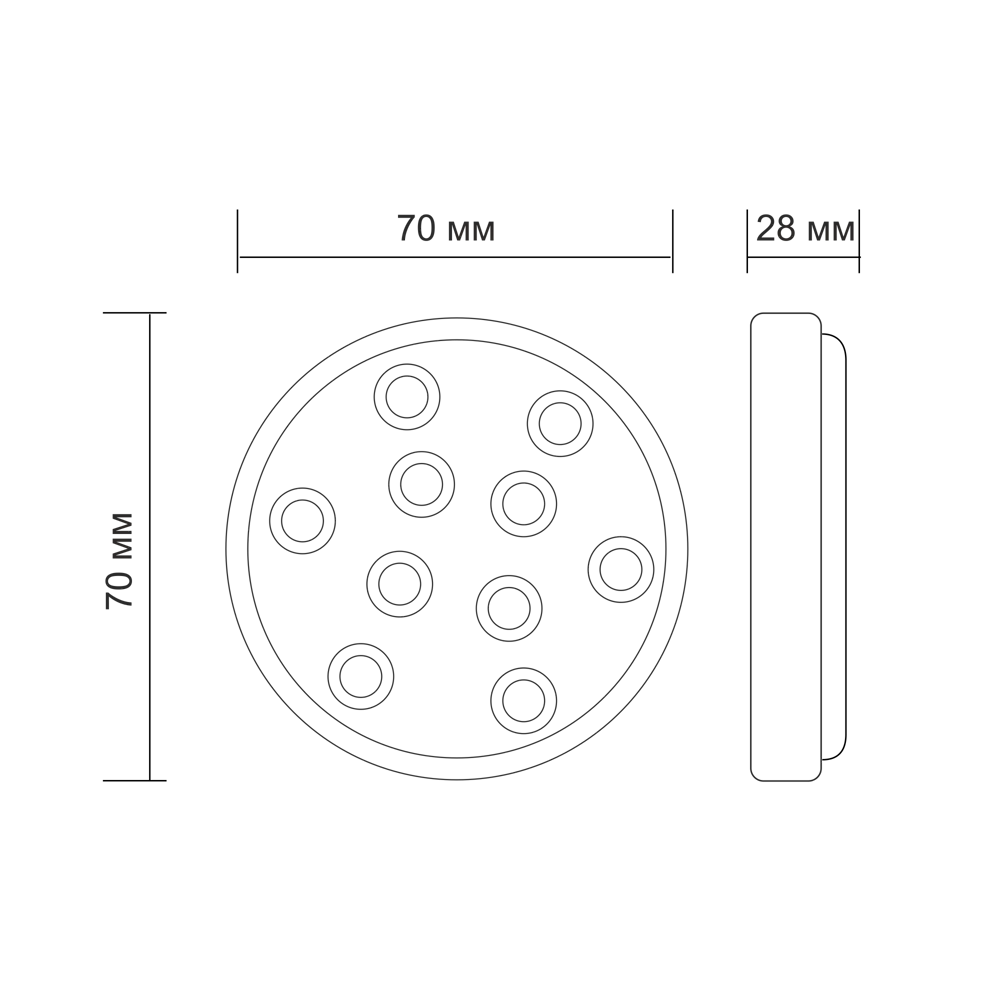 Светильник светодиодный для водоемов  70×28 мм Santreyd STLM-2180402 - Вид №6
