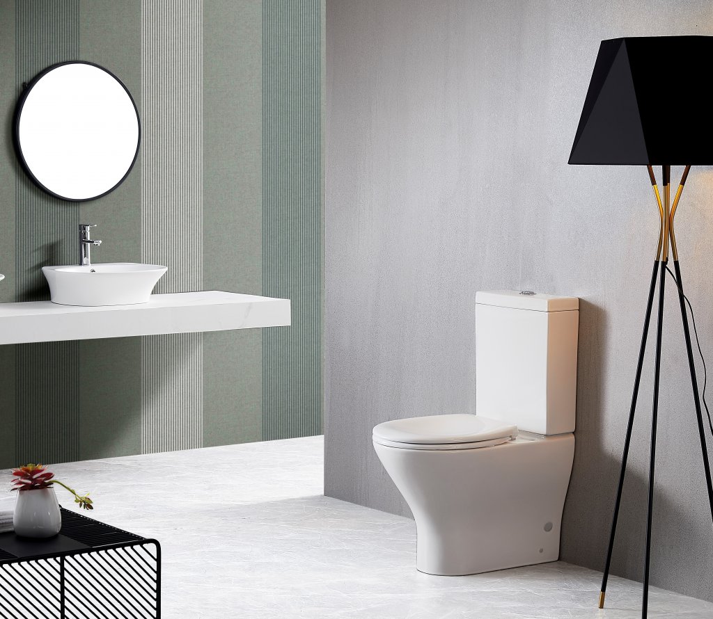 Унитаз-компакт безободковый BelBagno ACQUA Компакт унитаз с бачком Белый BELBAGNO ACQUA Китай - Вид №1