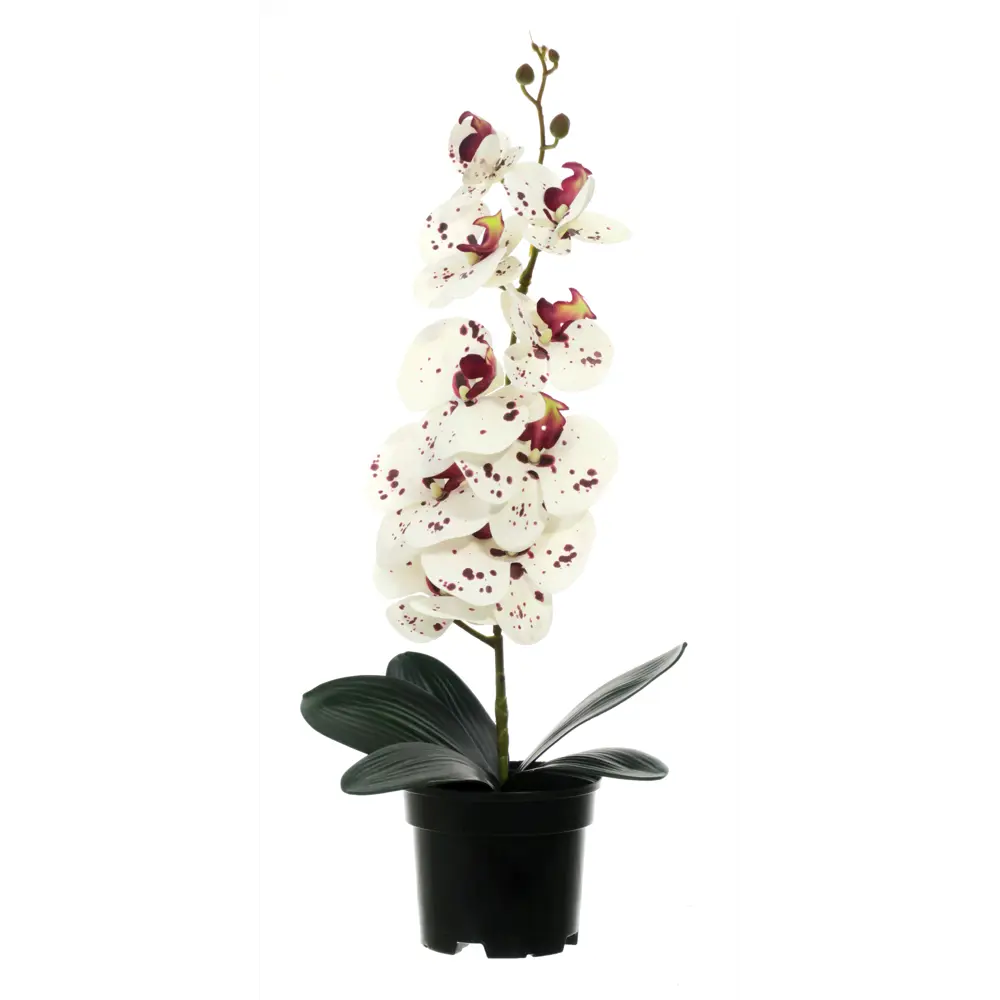 89356247 Искусственное растение в горшке орхидея h50 см цвет тигровый STLM-0951485 Santreyd 
