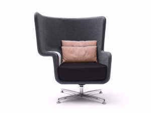 Спицевое кресло с высокой спинкой