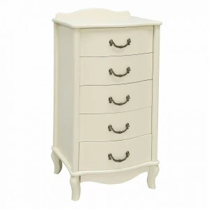 Комод с 5 ящиками высокий бежевый "Джульетта" IMPEX  00-3885584 Бежевый