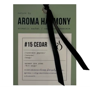 Саше ароматическое Aroma Harmony Кедр 10г зеленый