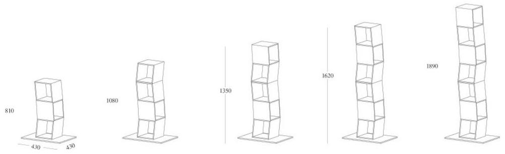EmmeBi Поворотный модульный книжный шкаф sun-id-1478389 - Вид №5