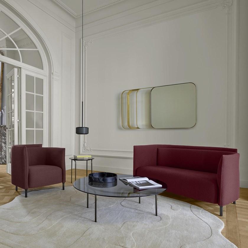 Ligne Roset Низкий круглый журнальный столик из закаленного стекла  19960360  - Вид №4