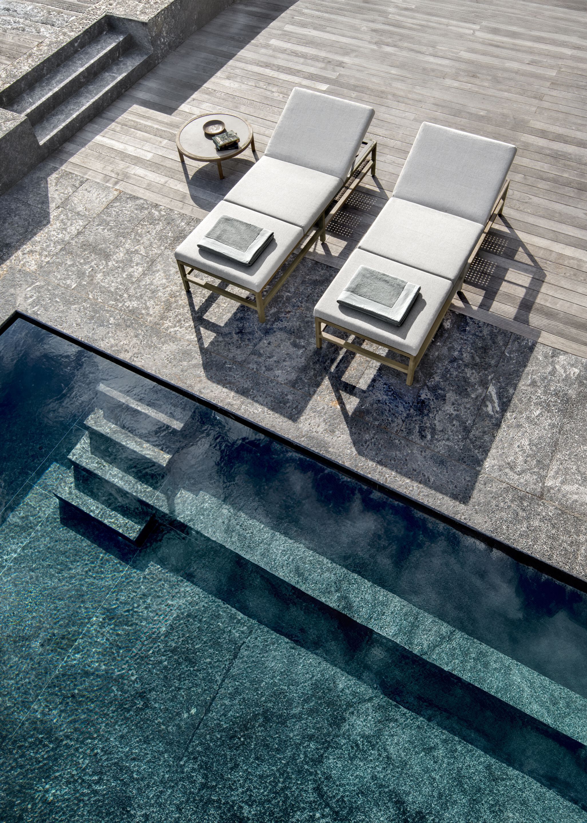 Садовая кровать с откидной спинкой из тикового дерева Ethimo Grand Life ARCH-00096121 - Вид №8