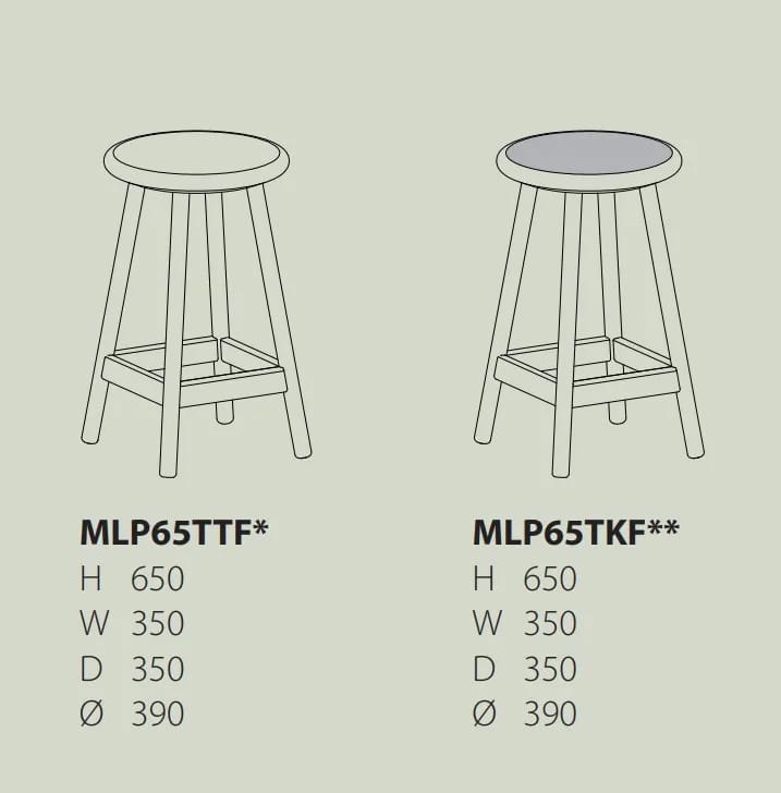 Деревянный низкий стул с подставкой для ног Karl Andersson MILO ARCH-00084045 - Вид №4
