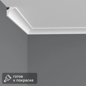 Потолочный плинтус Santreyd белый 15×15×2000 мм для элегантной отделки 89366878