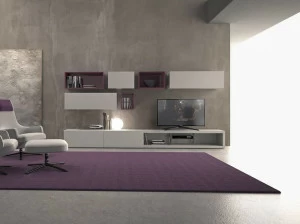 Presotto Модульная лакированная стенка для хранения из дерева I-modulart_20