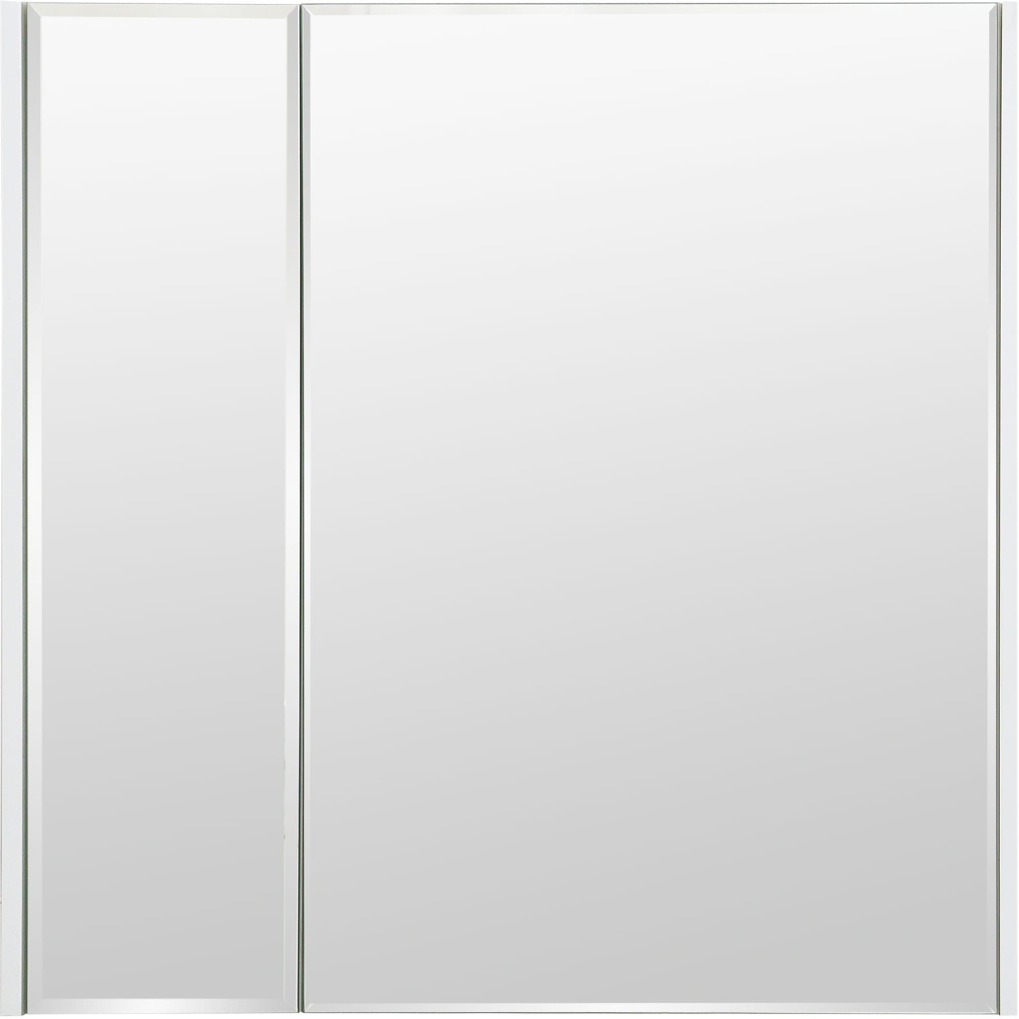 81981323 Шкаф зеркальный «», 80 см, цвет белый глянец Экко Santreyd 