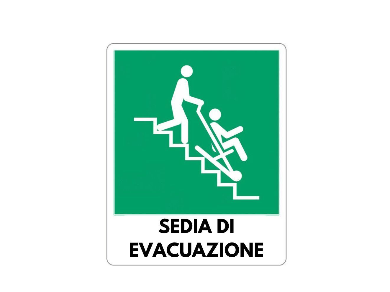 Вывески для отслеживания эвакуационных стульев Spazio Calmo CARTELLO "SEDIA DI EVACUAZIONE" ARCH-00022278 - Вид №1