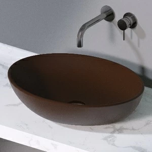 L243107 Накладная раковина на столешницу  овальная A. e T. Italia THIN