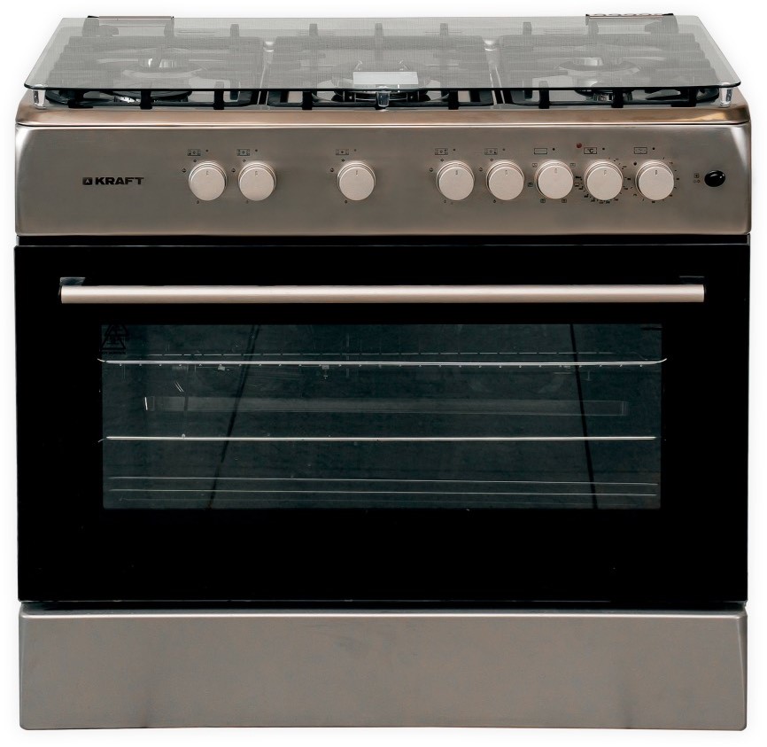 5351538 Газовая плита Kraft KF-FSK9407AEXI серый STDN-0090546 - Вид №1