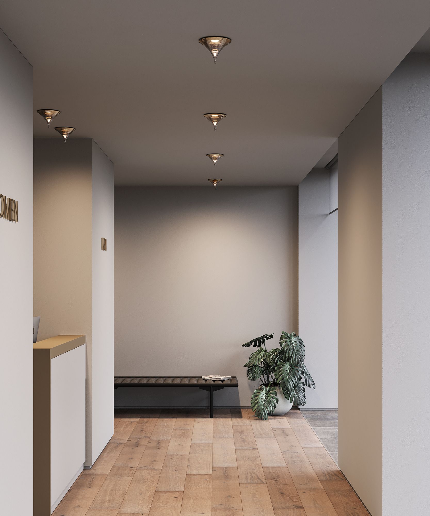 Стеклянный круглый светодиодный светильник Italamp IZAR ARCH-00070588 - Вид №2