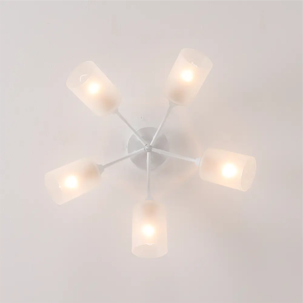 Люстра потолочная «Arido» 23700-5 5 ламп 15 м² цвет белый SCHAFFNER STLM-2044961 - Вид №2