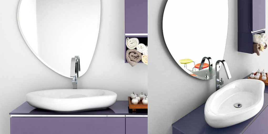 A542 Накладная раковина на столешницу  овальная Arbi  - Вид №1