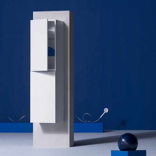 1390421 Высокий Шкаф Магазин Нажать Белый Hafa  Белый  - Вид №1