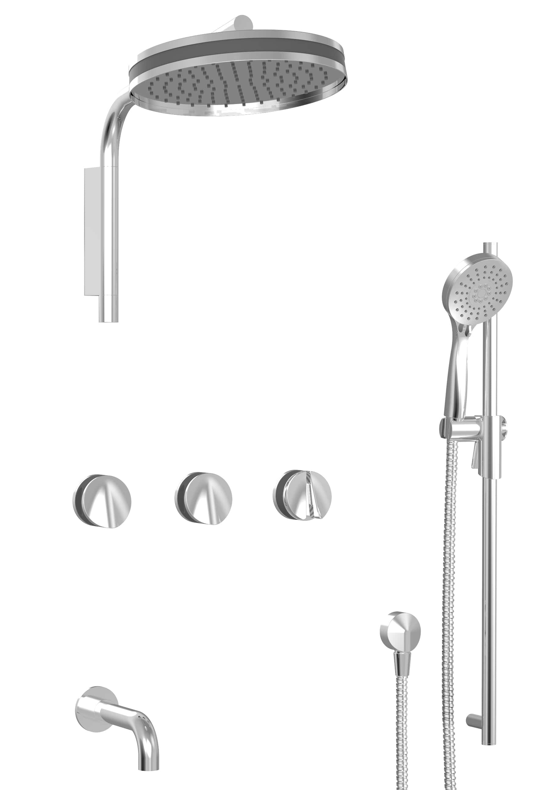 Встраиваемый термостатический набор для ванны с ручным душем BARIL PRO-3353-47 ARCH-00079036 - Вид №1