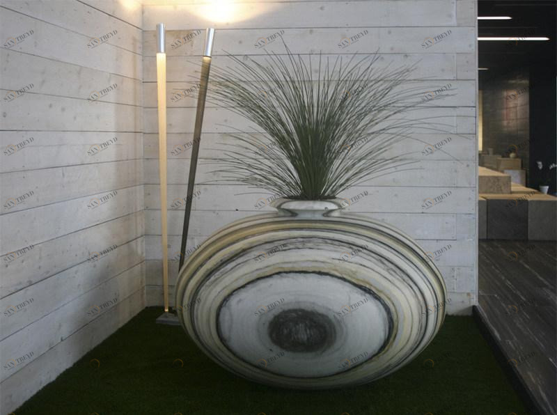 FranchiUmbertoMarmi Кашпо для общественных мест из мрамора Tjandi sun-id-1460881