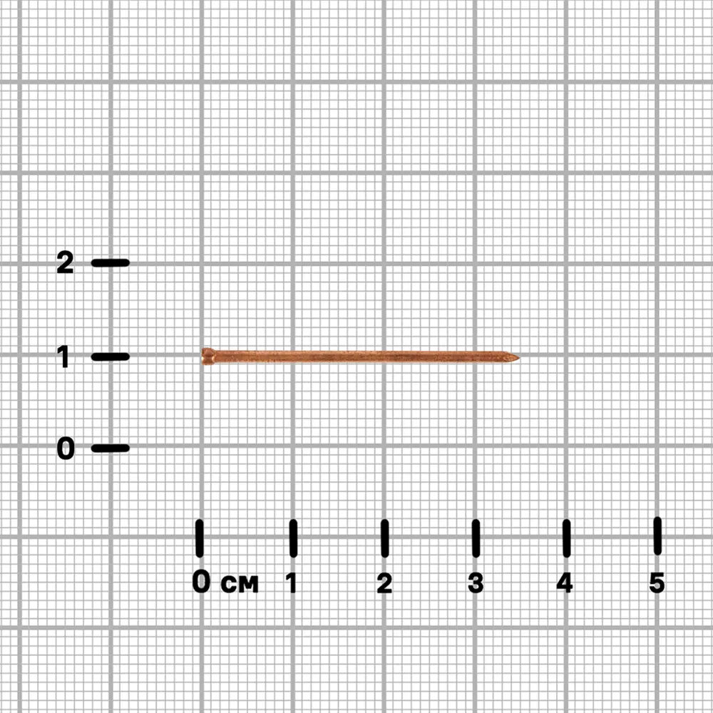 Финишные гвозди Santreyd с медным покрытием 1,4×35 мм для деликатных отделочных работ 89358662 STLM-1009946 - Вид №2