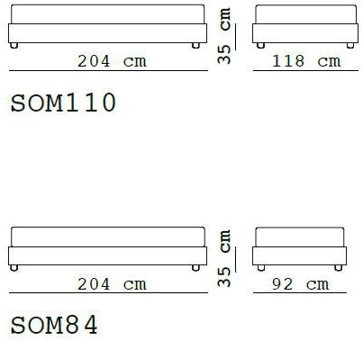 Flexstyle Одинарный мягкий контейнер Sommier из ткани sun-id-1476574 - Вид №2