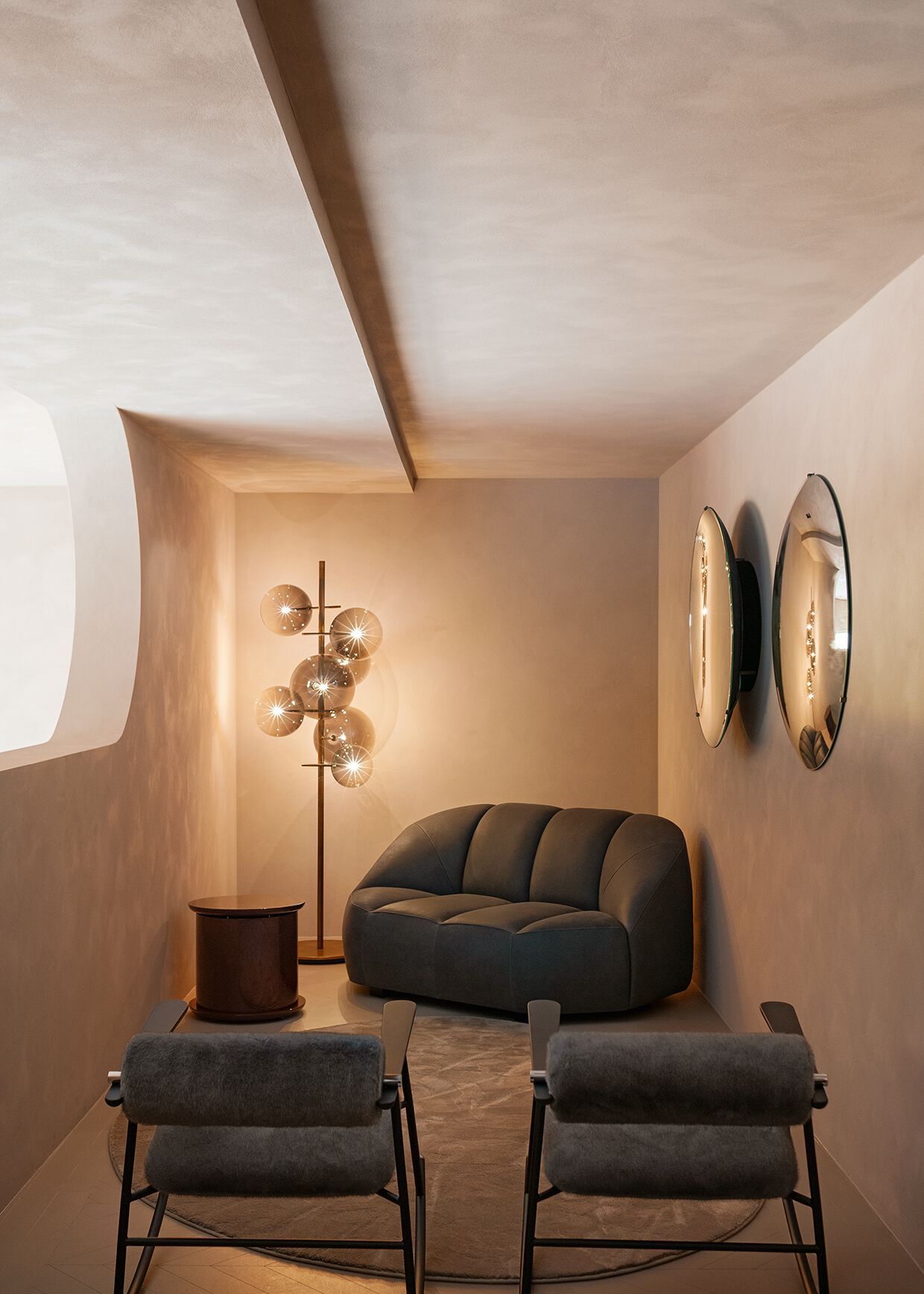 Деревянный круглый журнальный столик с отсеком для хранения Gallotti&Radice Hide &amp ARCH-00033631 - Вид №9