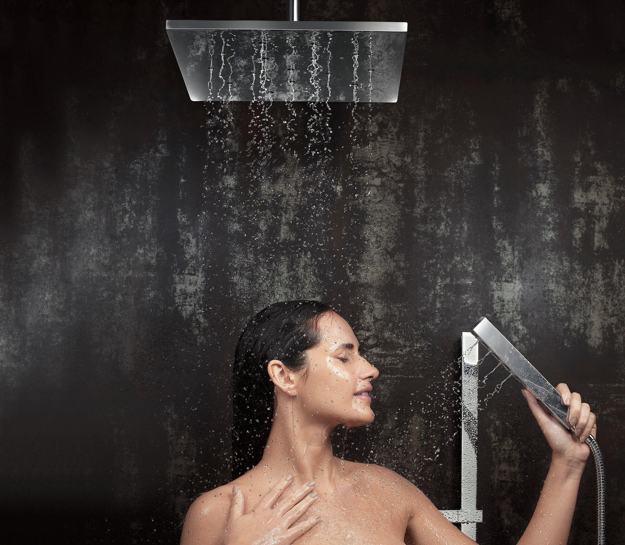 51567-PN H2Okinetic® Ручной душ с раздвижной штангой с одинарной настройкой Delta Faucet Universal Showering Полированный никель  - Вид №10