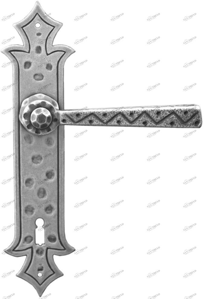 Galbusera Ручка из кованого железа на пластине  501 