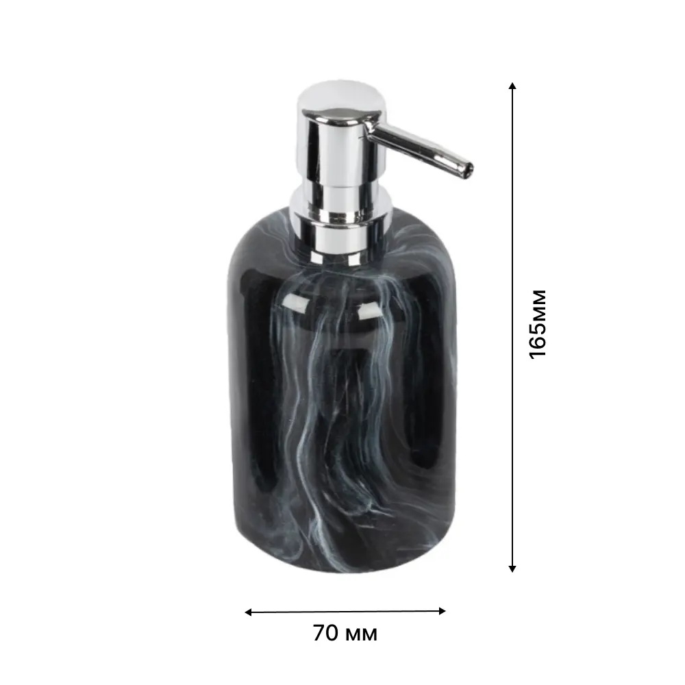 Керамический дозатор для мыла LEMER Bain Blanc в элегантном черно-синем исполнении 89385004 STLM-1575672 - Вид №1