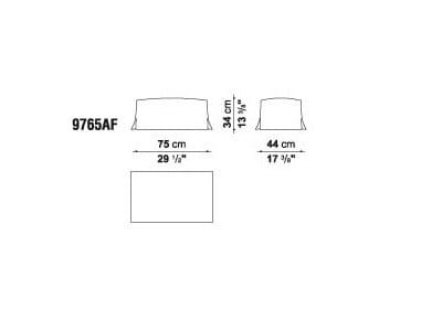 Тканевое кресло bergère с высокой спинкой для ног Maxalto ARCH-00013691 - Вид №3