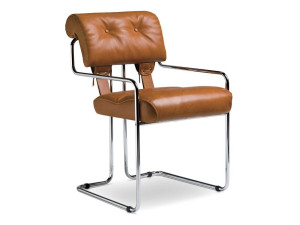 Мягкий консольный стул с подлокотниками