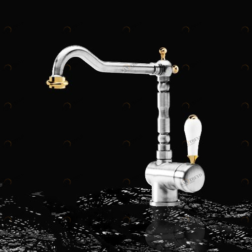 Смеситель однорычажный 7MAOL014 Geda Nextage Antico с поворотным изливом