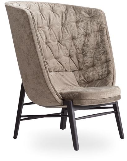 ROSSIN Мягкое кресло с высокой спинкой Cleo wood sun-id-1467714 - Вид №1