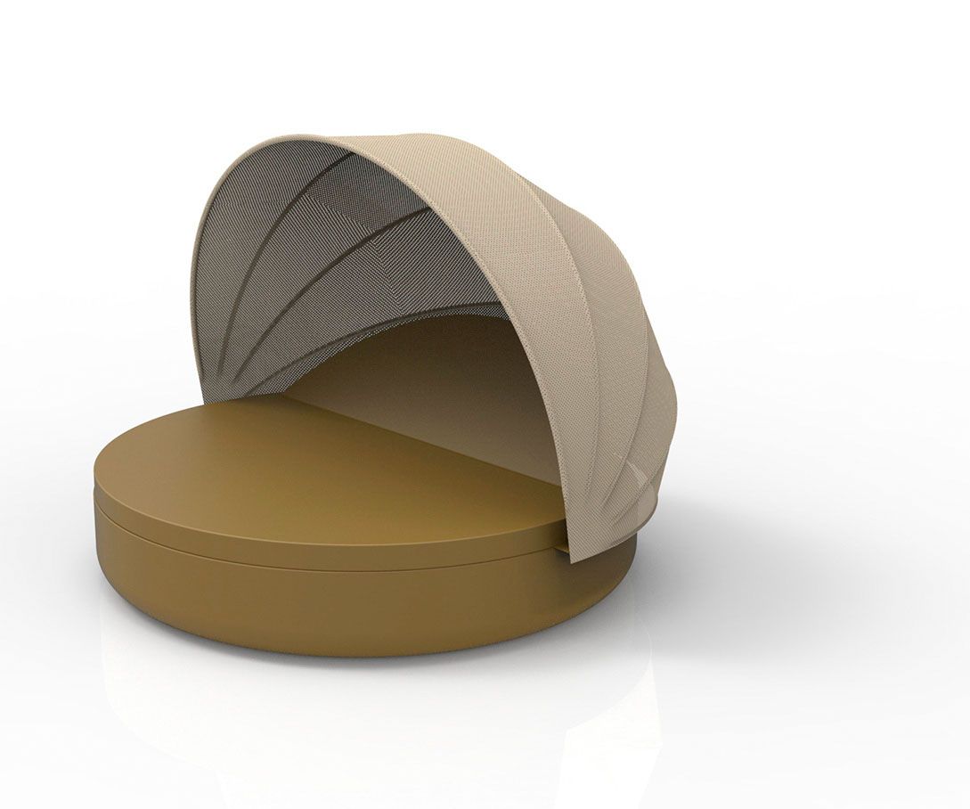 088226 Кровать Ulm c откидной спинкой и складным навесом Vondom Vela - Вид №7