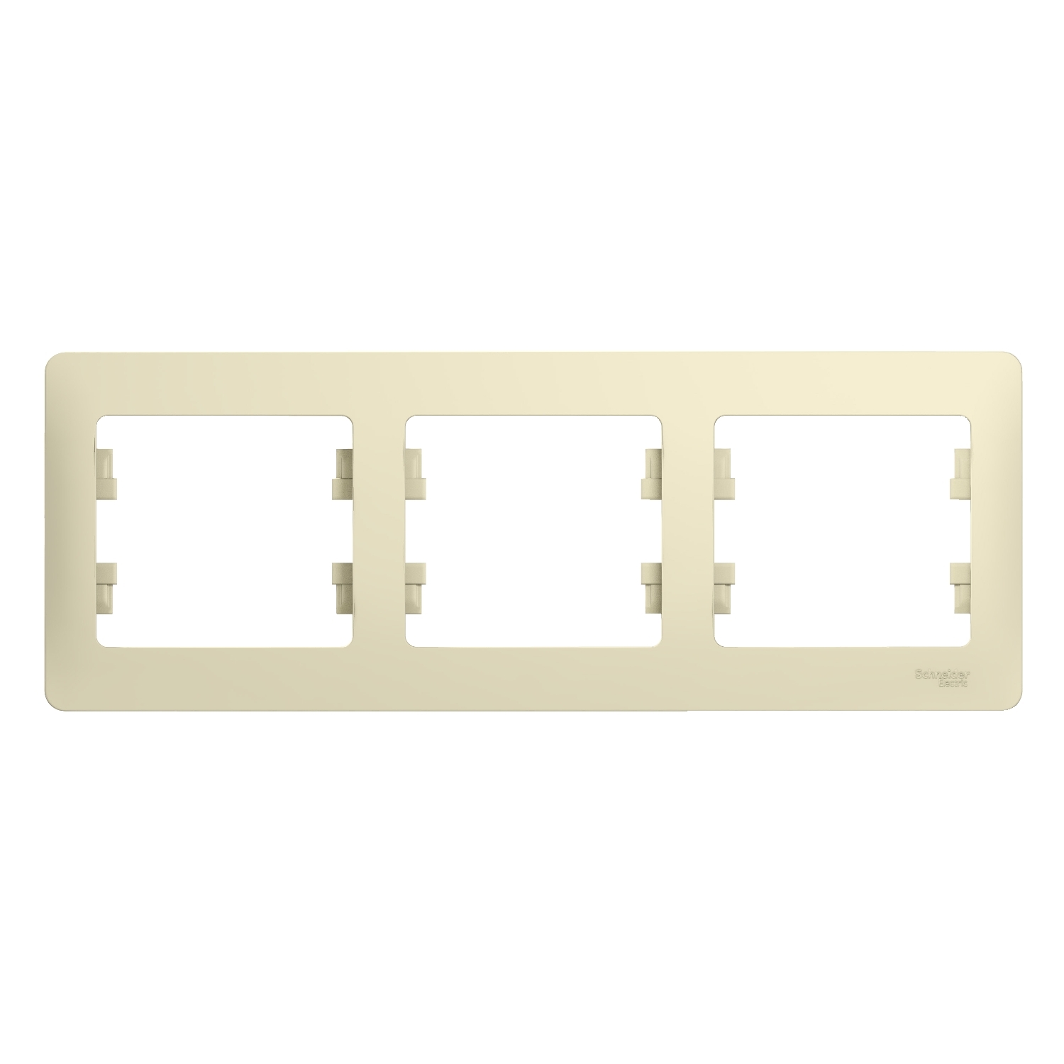 GSL000203 Рамка 3 поста , горизонтальная, бежевый Schneider Electric Glossa 