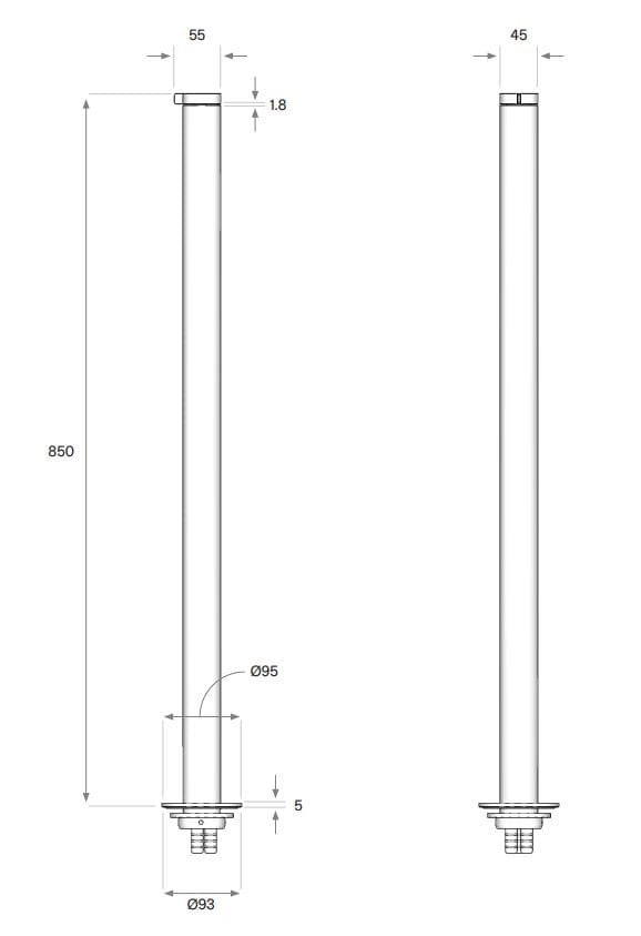Смеситель для ванны из нержавеющей стали с ручным душем COCOON Maison ARCH-00010185 - Вид №5